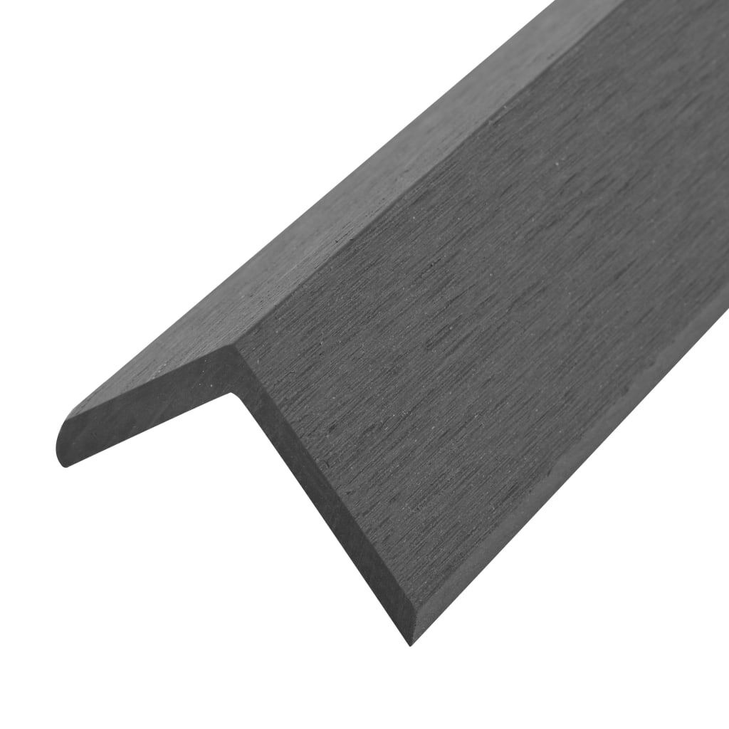 vidaXL Hoekplinten Terras 170cm Grijs (5 st) - HKC