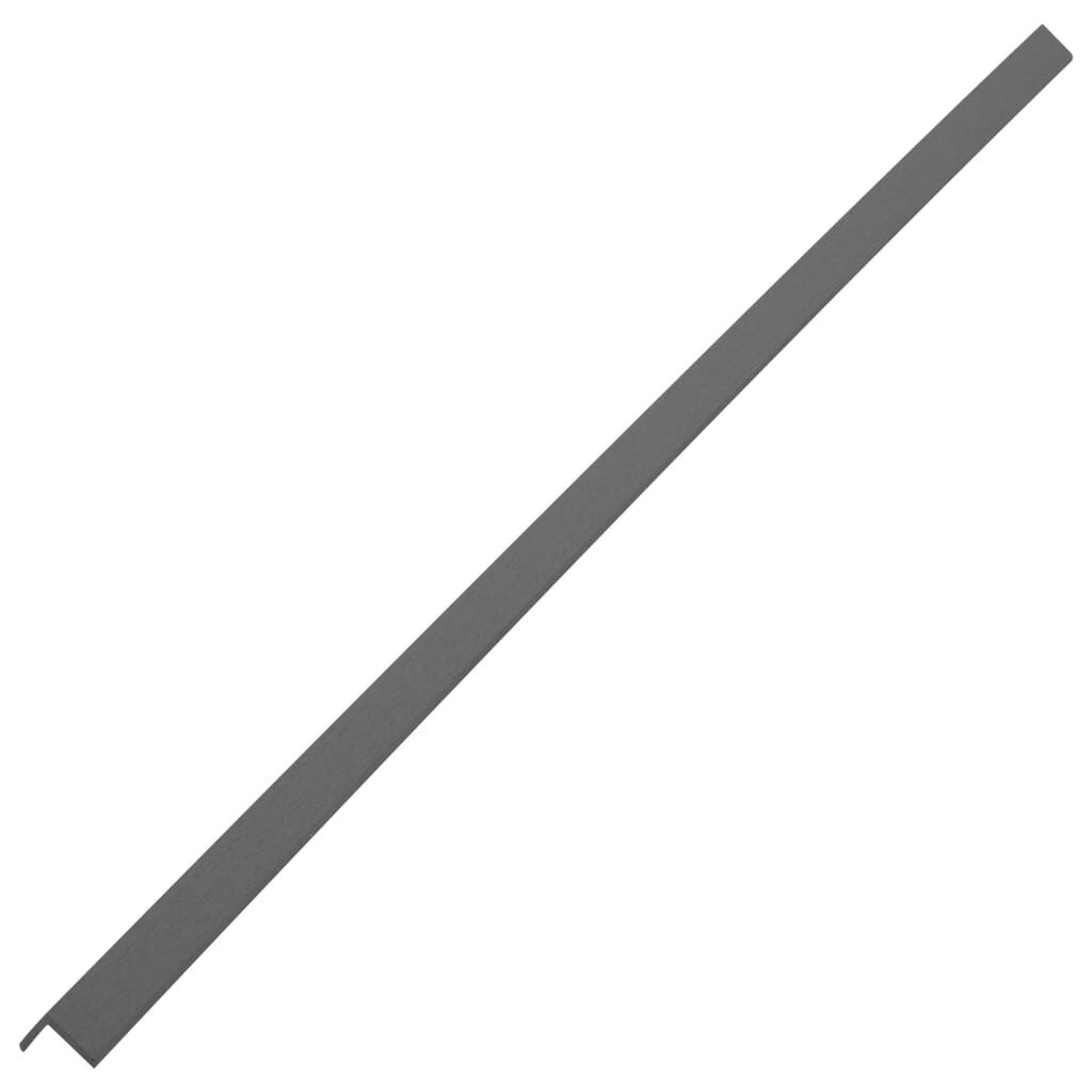 vidaXL Hoekplinten Terras 170cm Grijs (5 st) - HKC