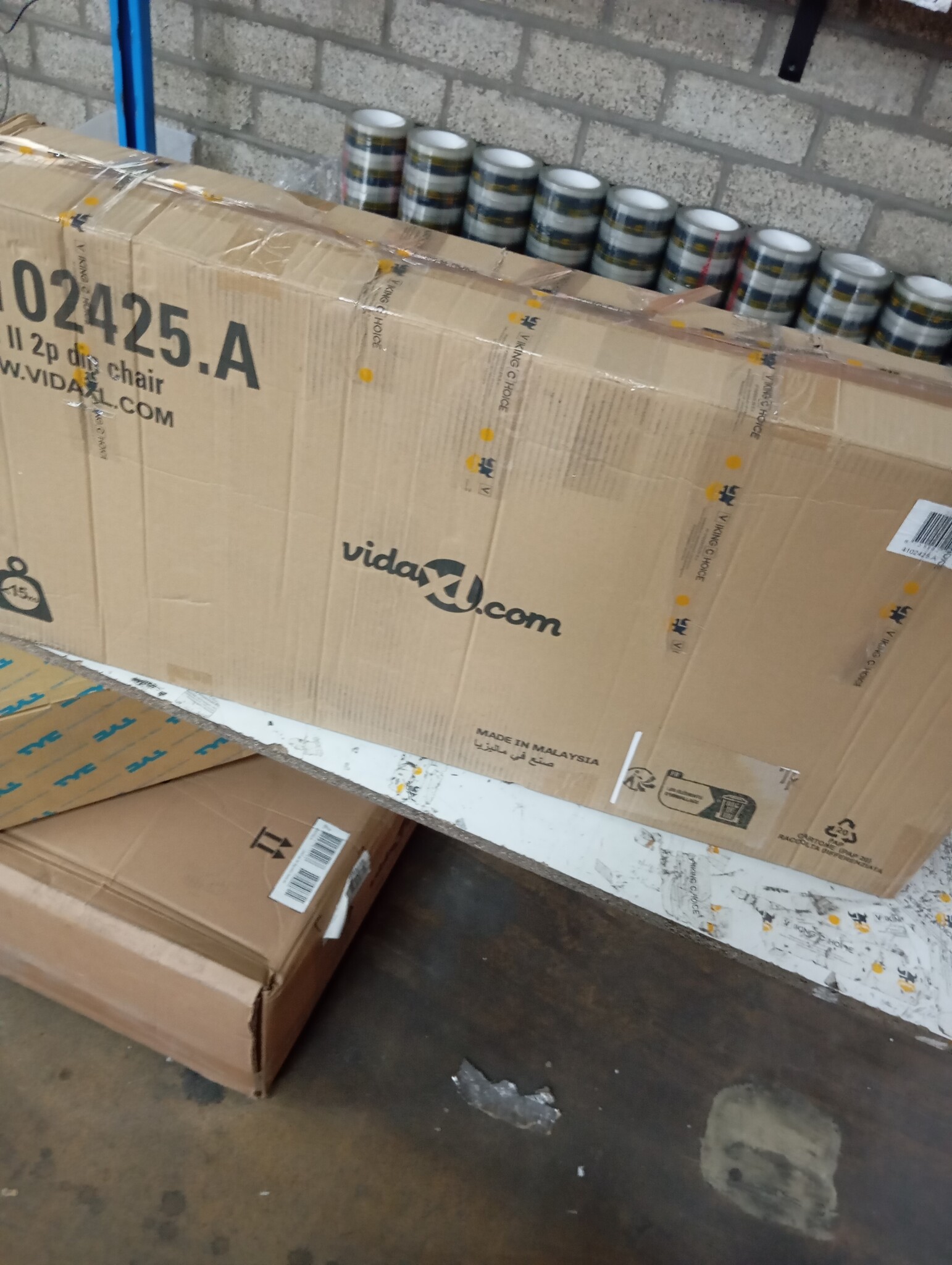 VidaXL Eetkamerstoelen Bruin (2 st) - Massief Hout - ZONDER Montage