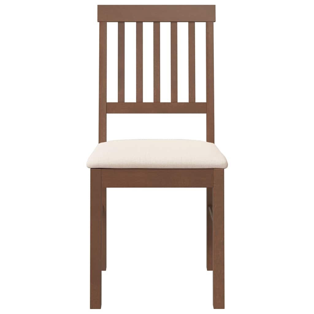 VidaXL Eetkamerstoelen Bruin (2 st) - Massief Hout - ZONDER Montage