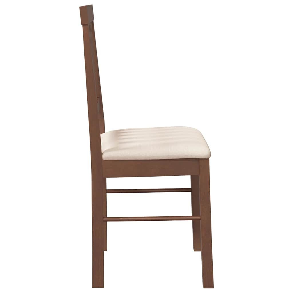 VidaXL Eetkamerstoelen Bruin (2 st) - Massief Hout - ZONDER Montage