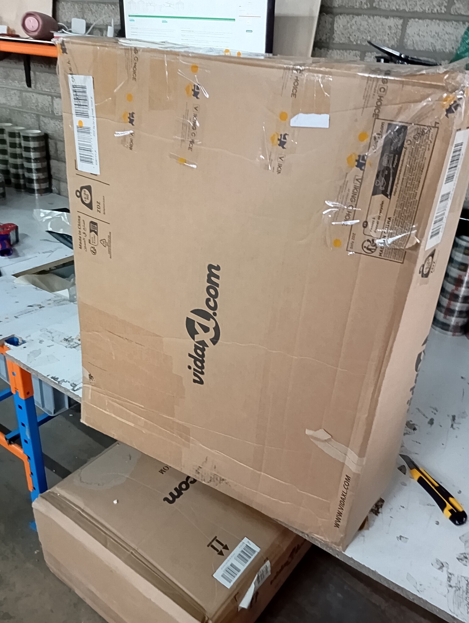 Tuinvoetenbank Douglas Hout + Kussen - 55% Korting! (Lichte Scheur)