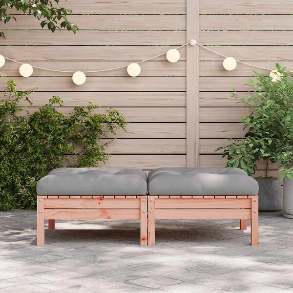 Tuinvoetenbank Douglas Hout + Kussen - 55% Korting! (Lichte Scheur)