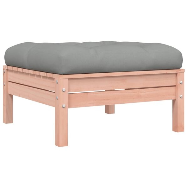 Tuinvoetenbank Douglas Hout + Kussen - 55% Korting! (Lichte Scheur)