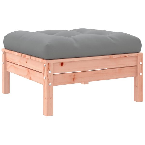 Tuinvoetenbank Douglas Hout + Kussen - 55% Korting! (Lichte Scheur)