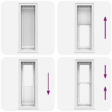 Plissé Rolgordijn Wit 45x100cm - 42% Korting!