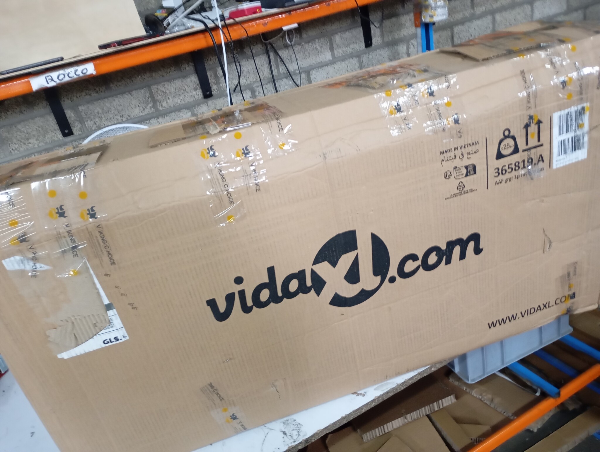 vidaXL Verstelbare Tuinbank met Kussens - Grijs Rattan