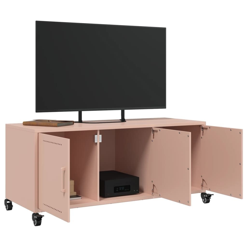 vidaXL TV Meubel 100cm Staal Roze (Retourdeal)