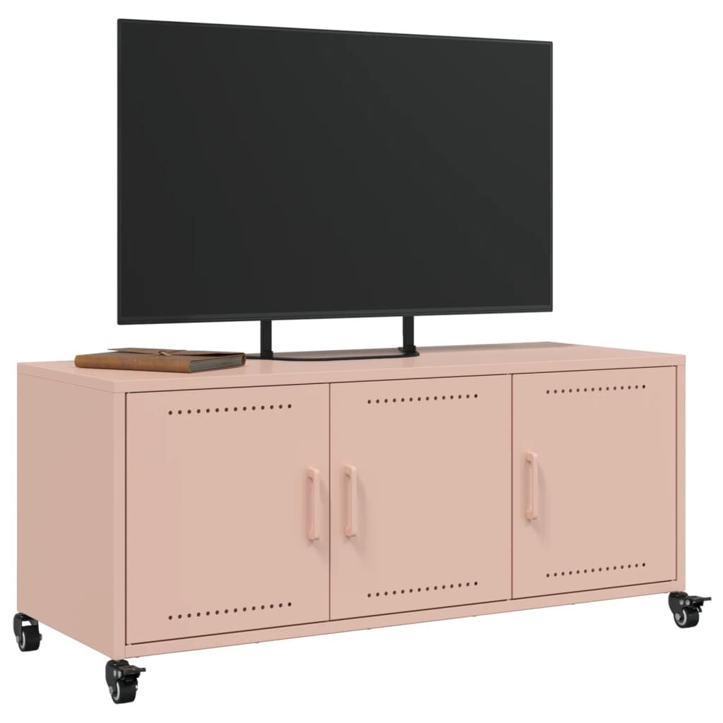 vidaXL TV Meubel 100cm Staal Roze (Retourdeal)