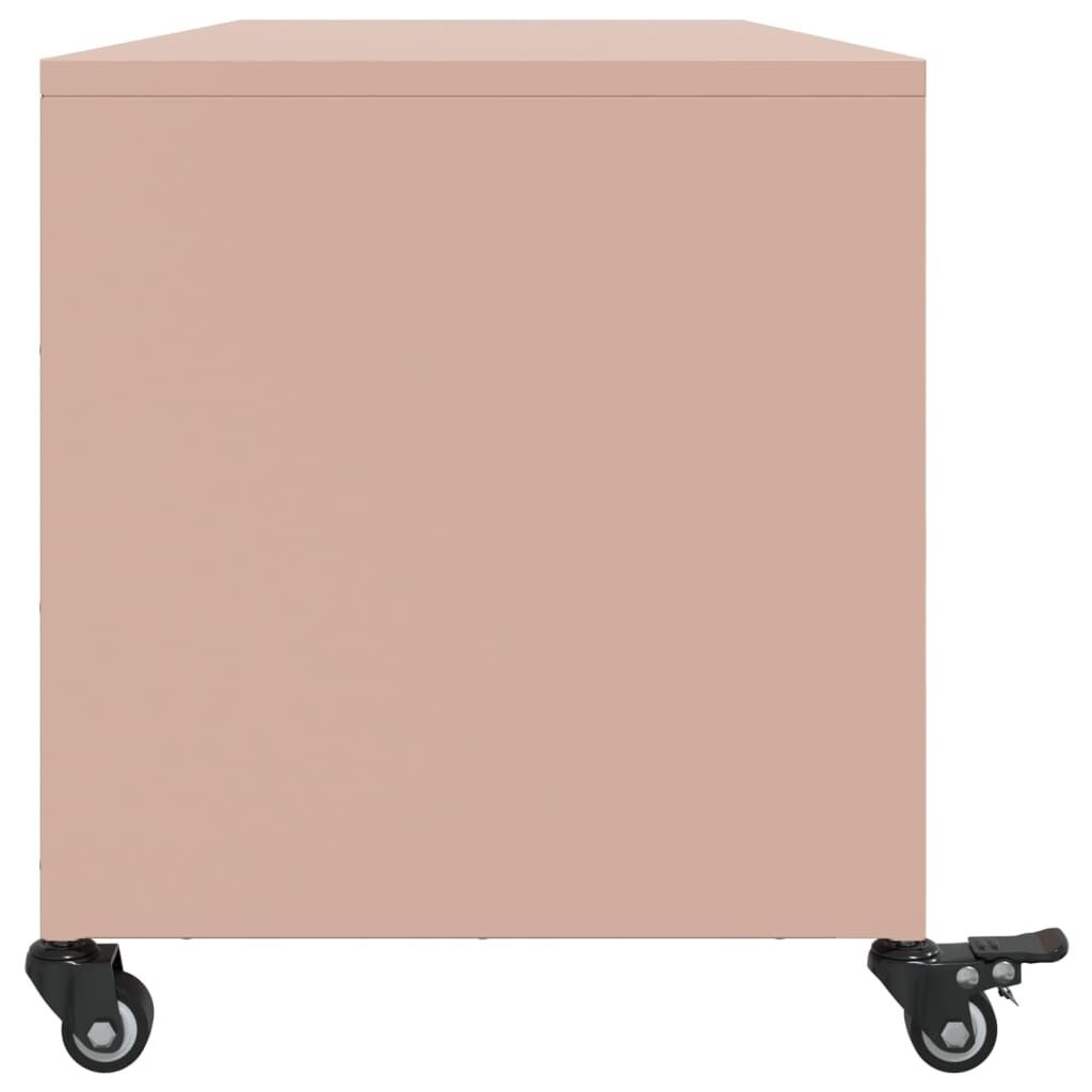 vidaXL TV Meubel 100cm Staal Roze (Retourdeal)