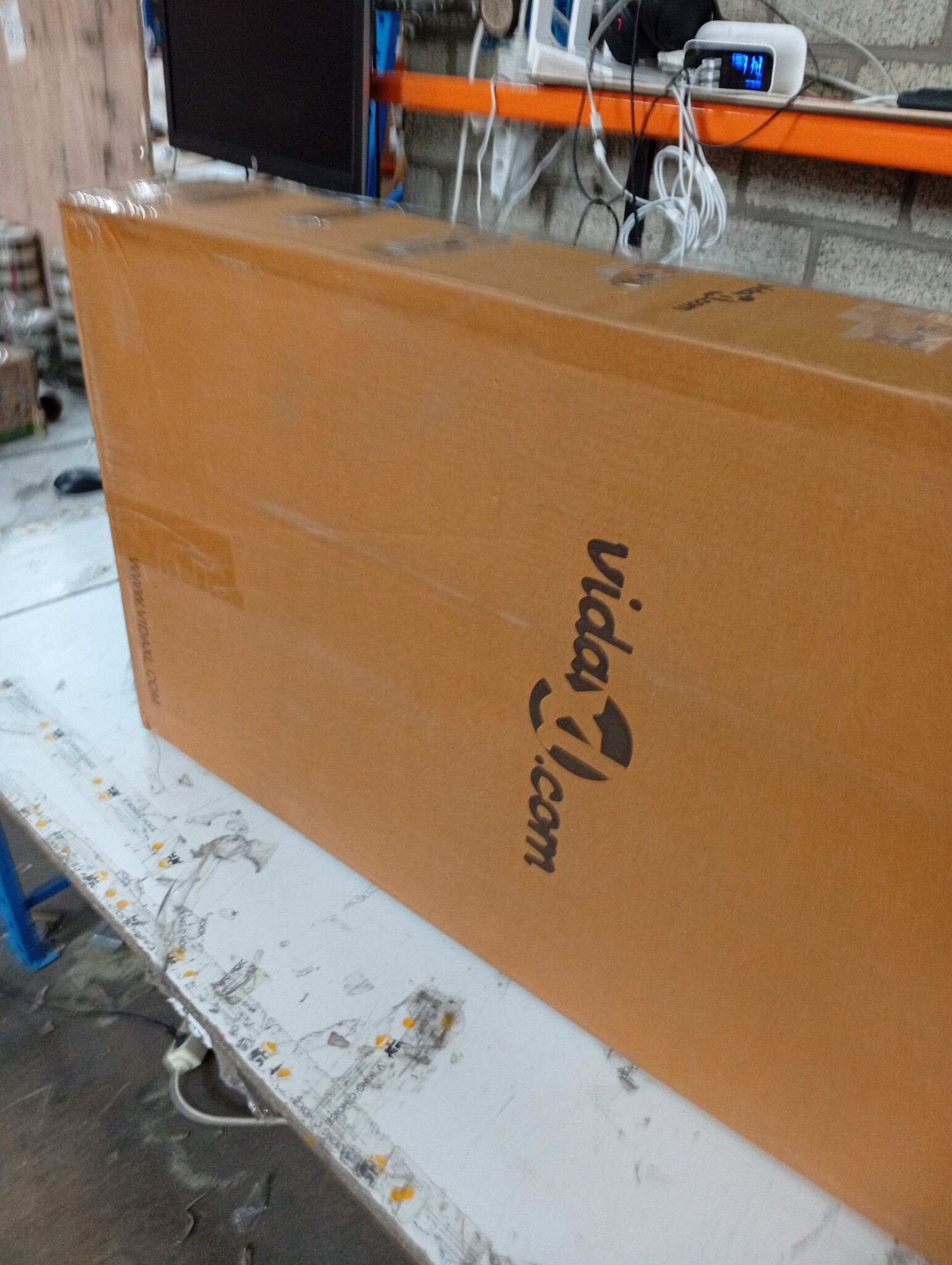 vidaXL Eettafel Mangohout 120cm - Retourdeal!