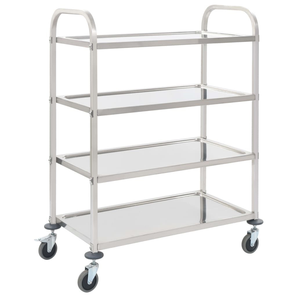 vidaXL Keukentrolley RVS - 60% Korting! (Deukje)