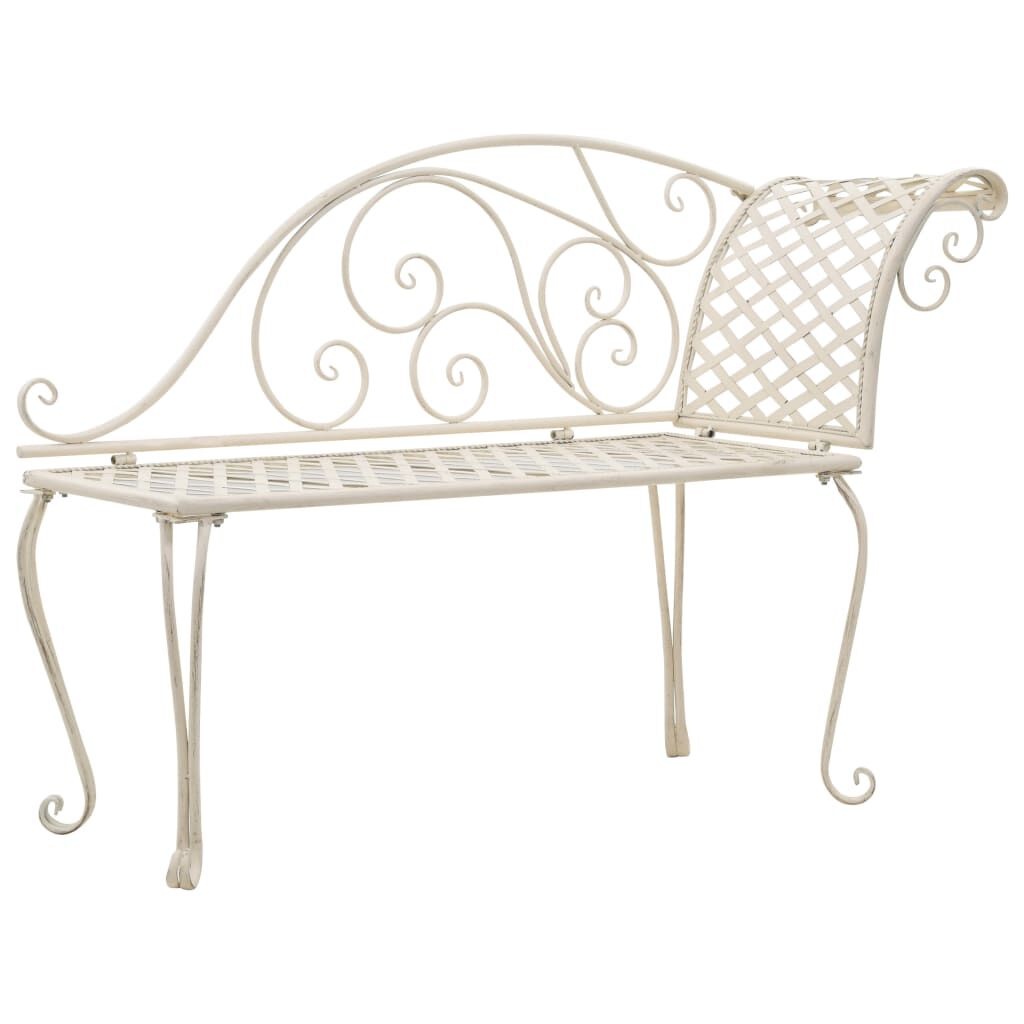 VidaXL Chaise Longue Antiekwit - 55% Korting! (Gebruikssporen)