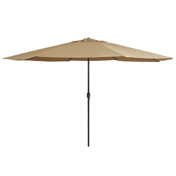vidaXL Parasol 390cm Taupe - Retourdeal!