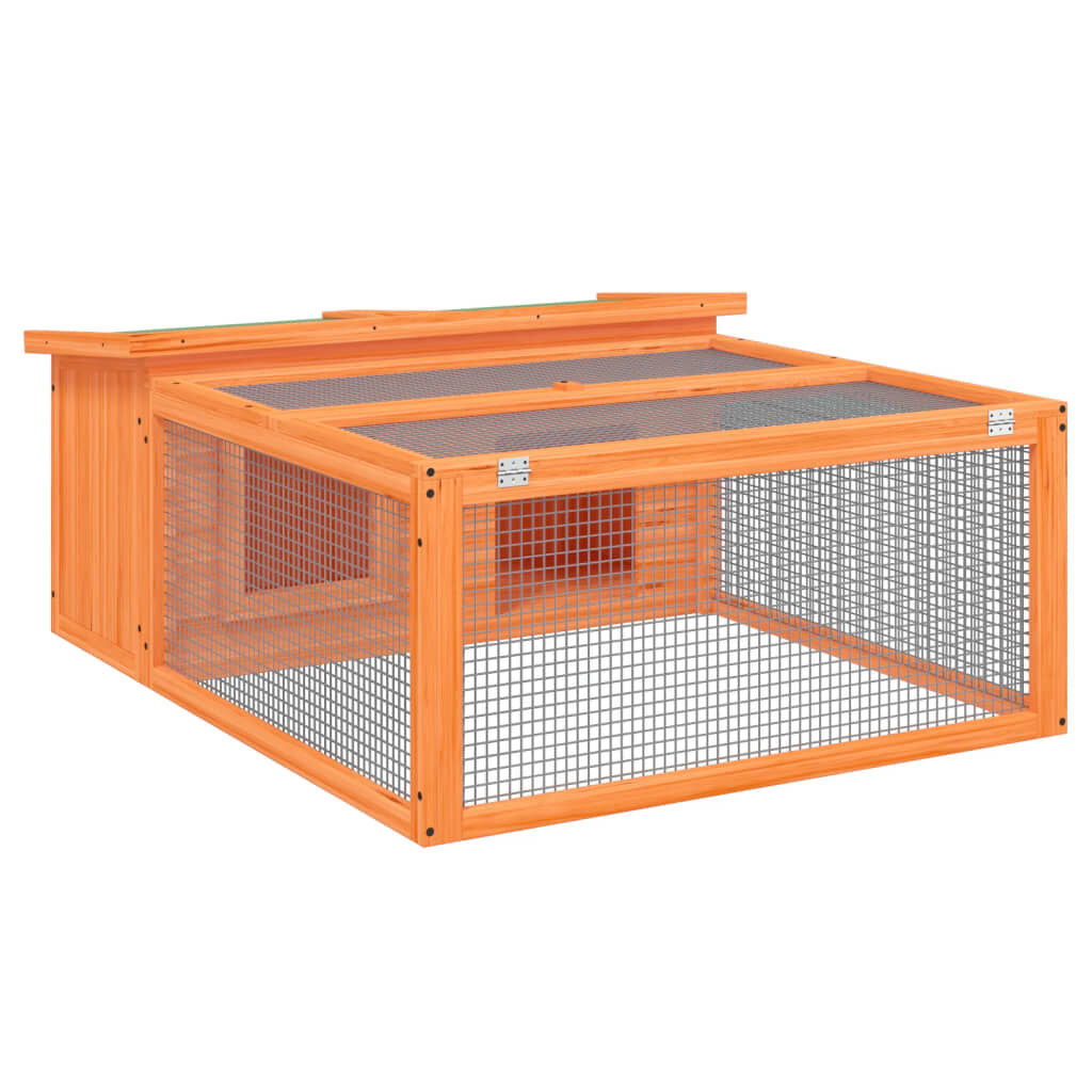 VidaXL Konijnenhok Grenenhout 117,5x97x47,5cm - Zo Goed Als Nieuw!