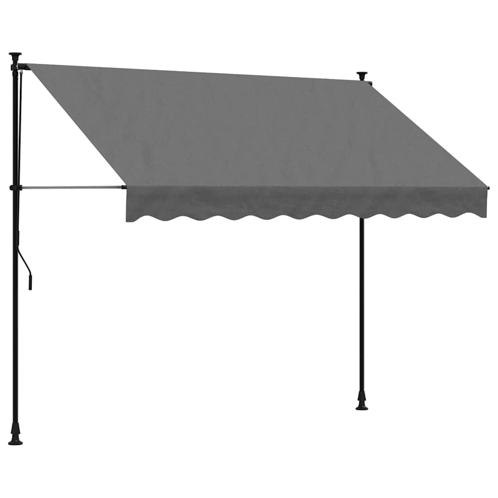 vidaXL Uittrekbare Luifel 250x150cm Antraciet - 60% Korting!
