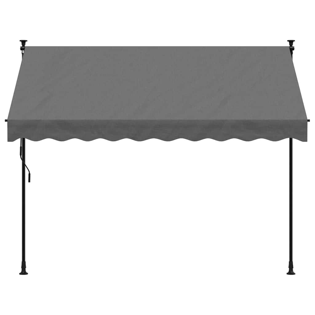 vidaXL Uittrekbare Luifel 250x150cm Antraciet - 60% Korting!