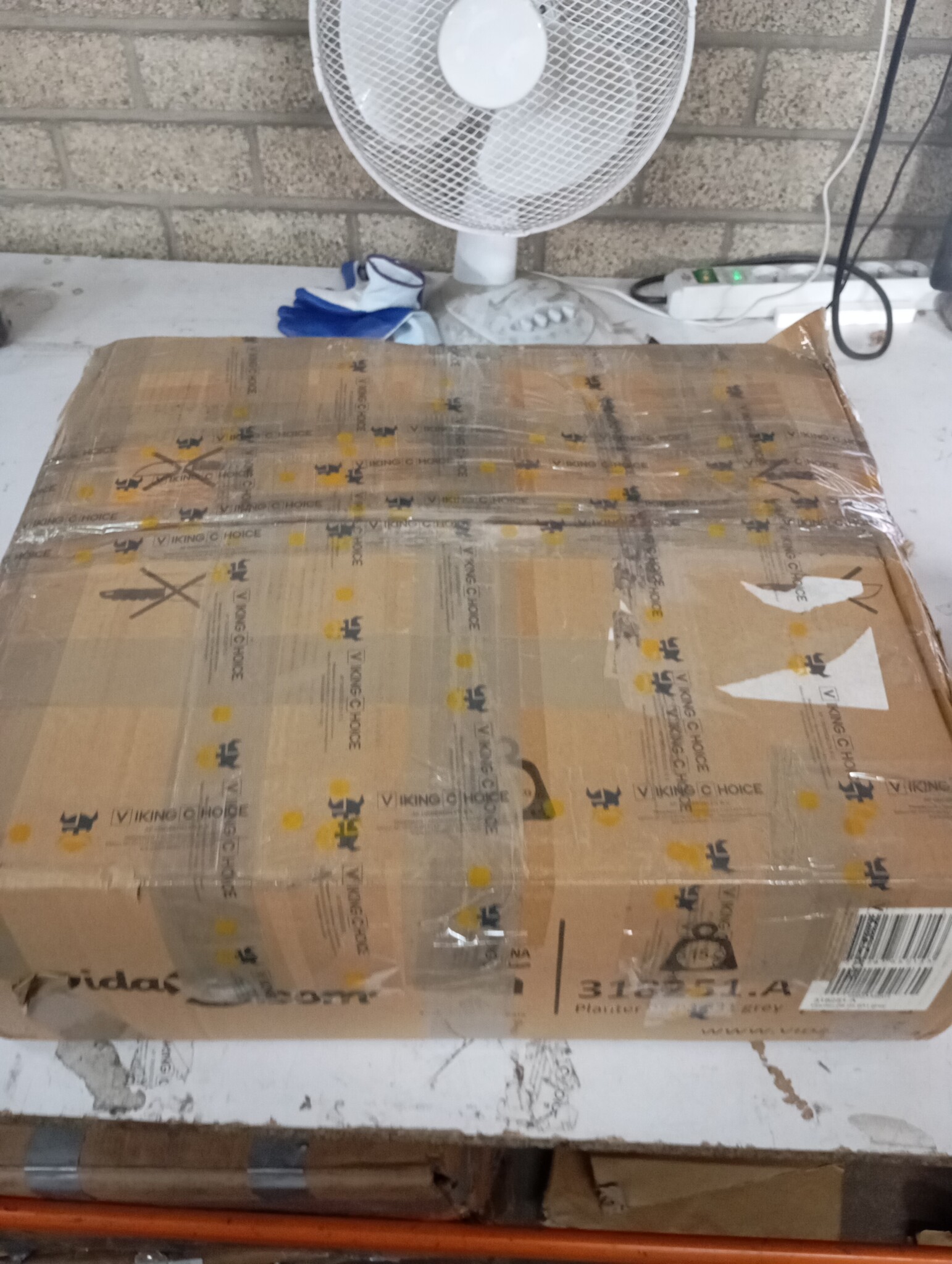 vidaXL Plantenbak met Latwerk Donkergrijs - Retourdeal!