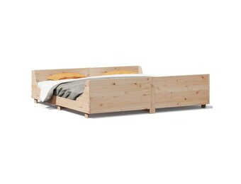 Grenen Bedframe 200x200 - Zo Goed Als Nieuw!