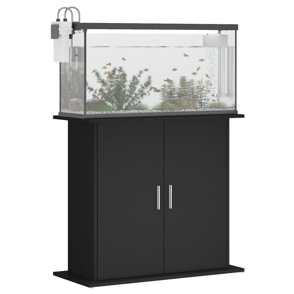 vidaXL Aquarium Standaard Zwart 81x36x73cm - Retourdeal!