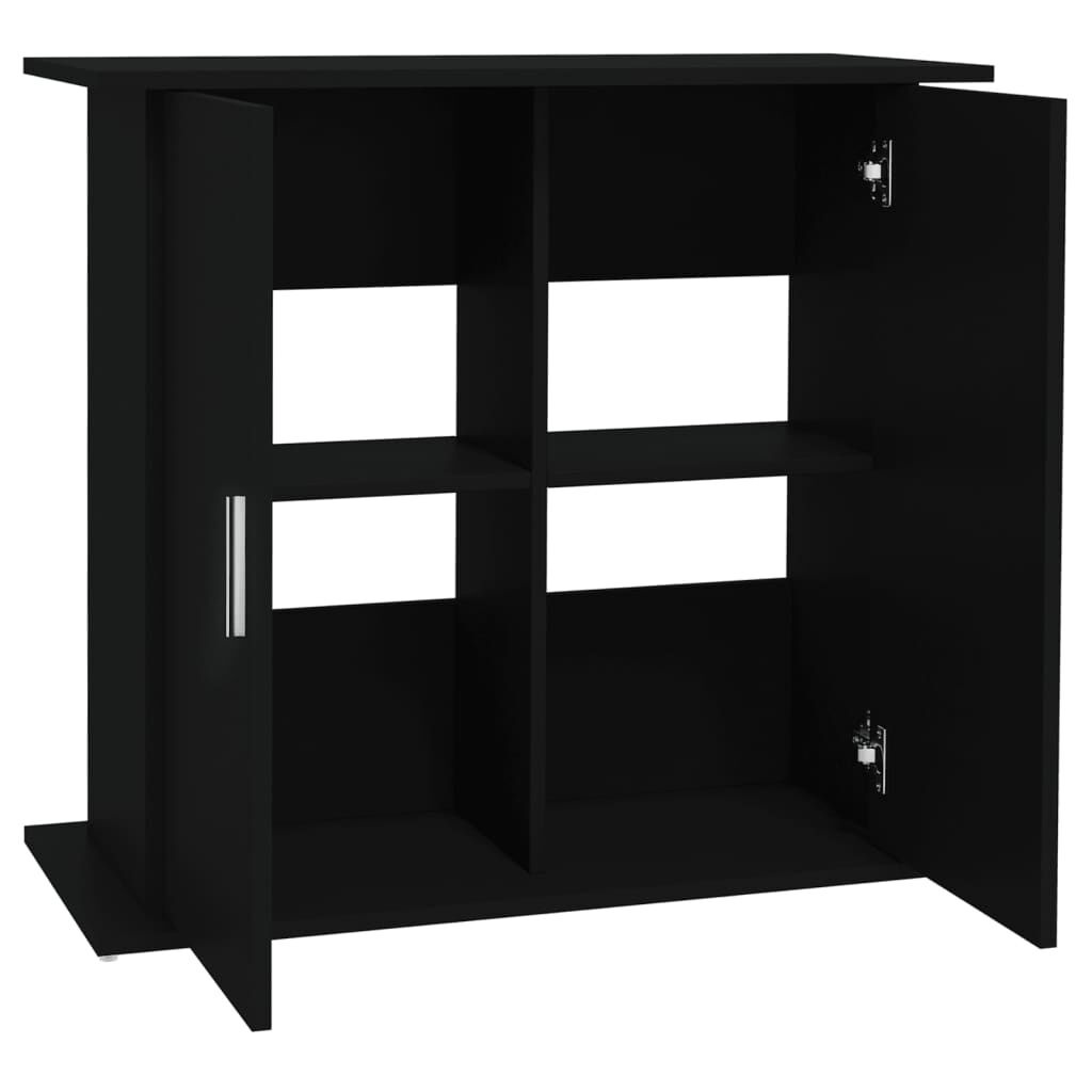 vidaXL Aquarium Standaard Zwart 81x36x73cm - Retourdeal!