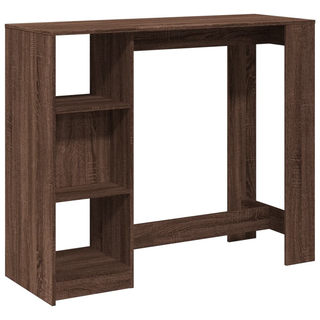 VidaXL Bartafel Bruin Eiken 124cm - Retourdeal!
