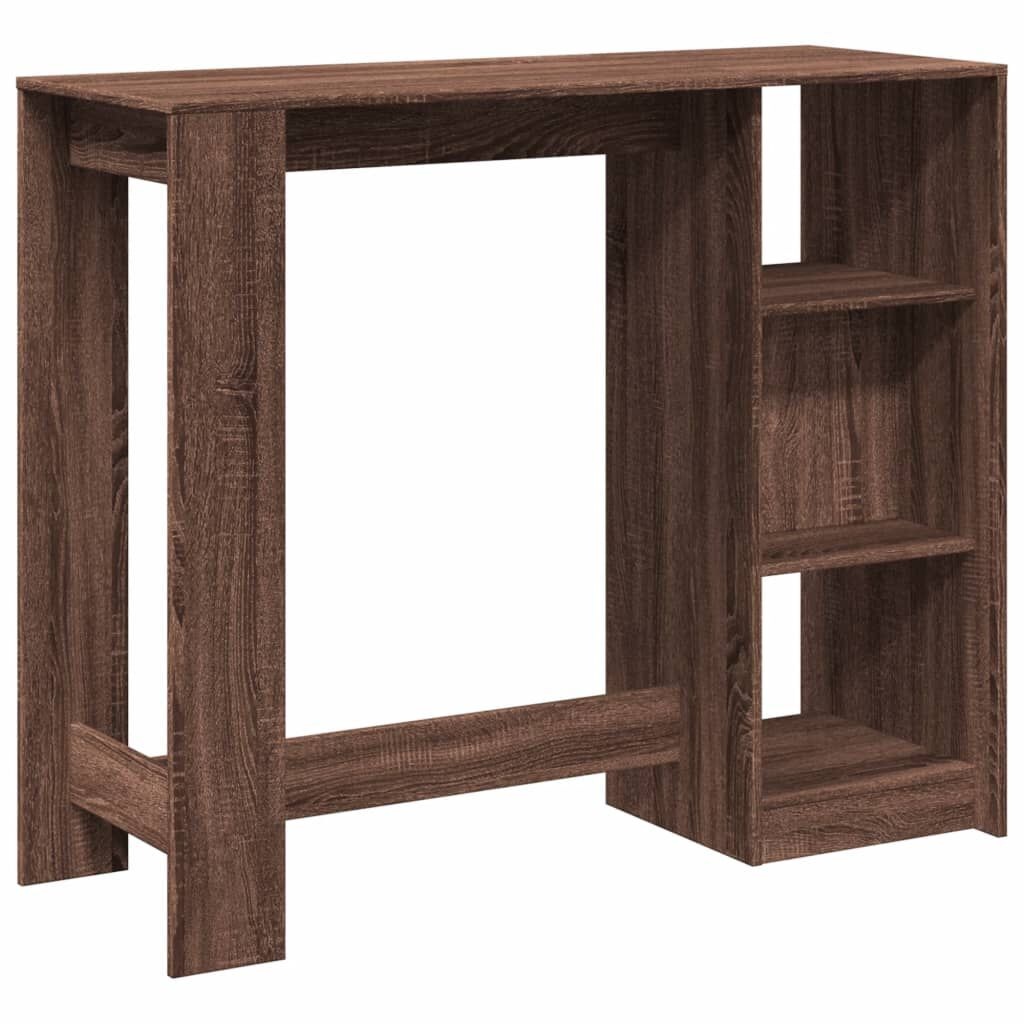 VidaXL Bartafel Bruin Eiken 124cm - Retourdeal!