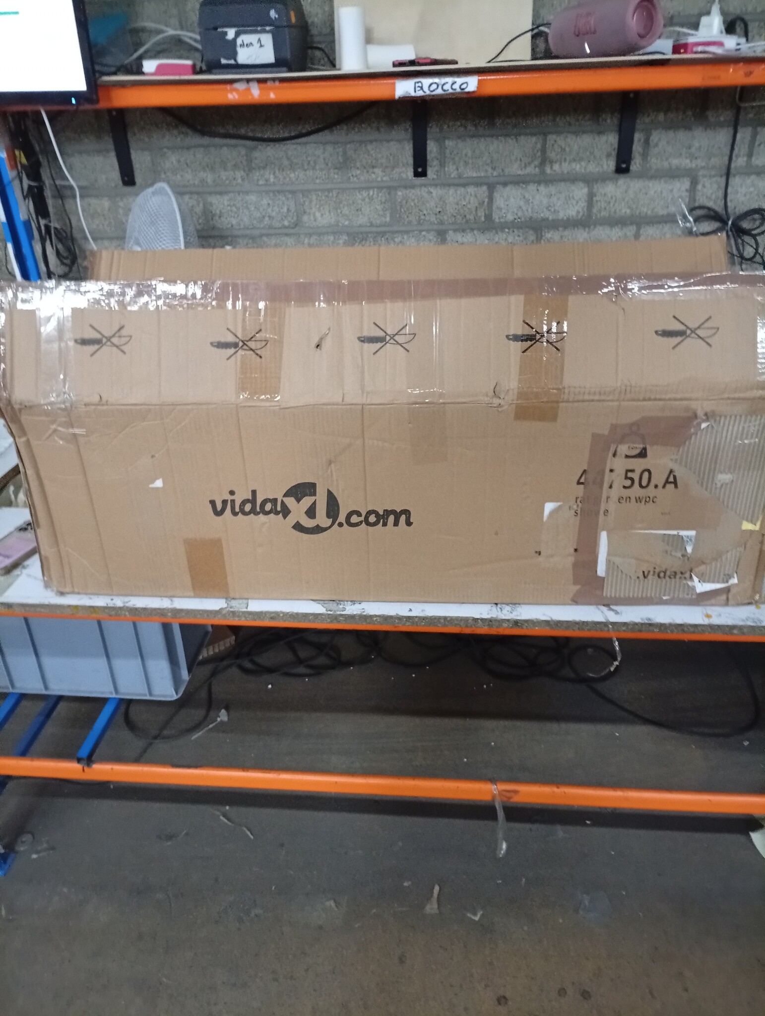 VidaXL Tuintafel 80x80cm Bruin Aluminium & HKC - Zo Goed Als Nieuw!