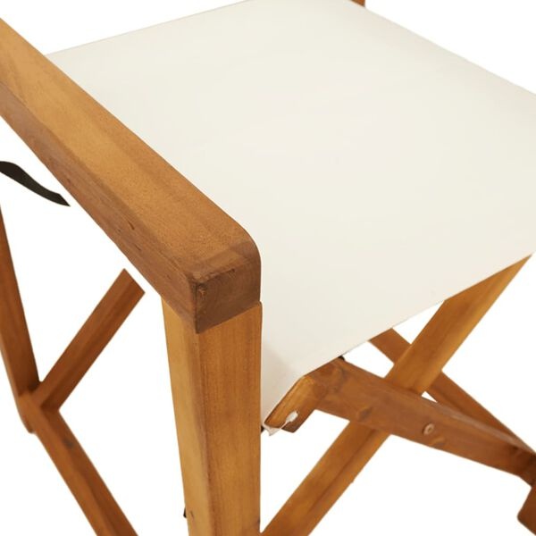 vidaXL Tuinstoelen (4 st) Crèmewit - 35% Korting!