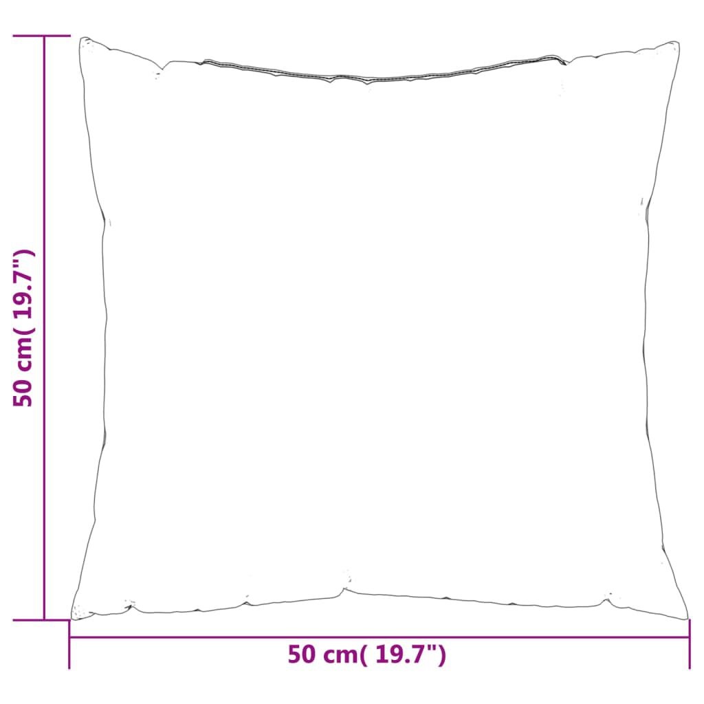 vidaXL Bankkussens Bladpatroon 50x50cm (4 stuks) - Retourdeal!