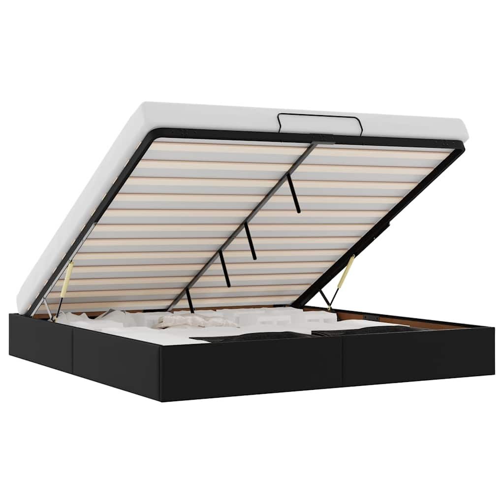 Retour: VidaXL Bedframe 180x200 cm Zwart Kunstleer