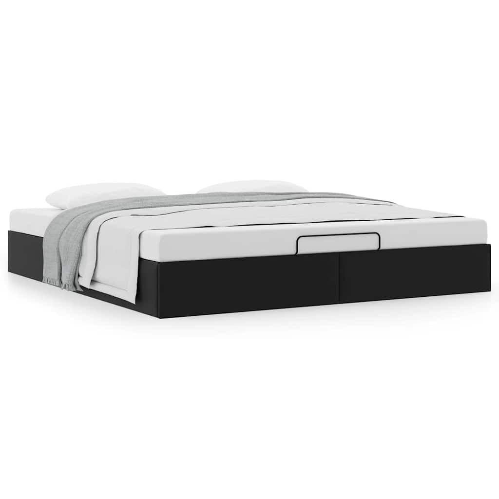 Retour: VidaXL Bedframe 180x200 cm Zwart Kunstleer