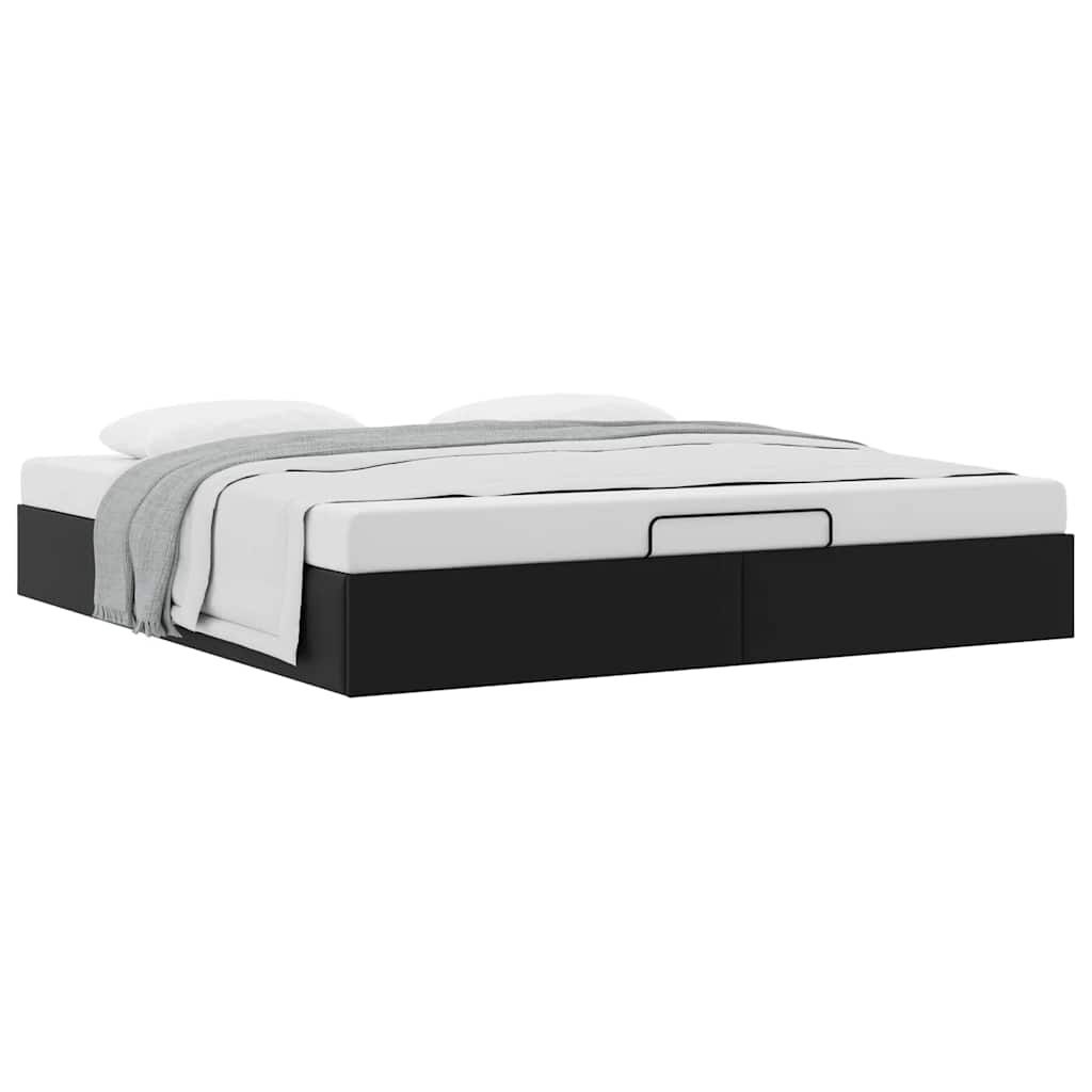 Retour: VidaXL Bedframe 180x200 cm Zwart Kunstleer