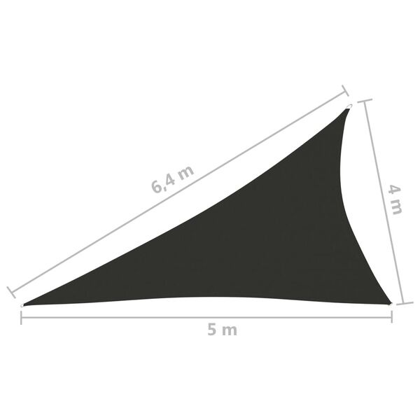 Zonnescherm Driehoek Antraciet 4x5x6.4m - 35% Korting!
