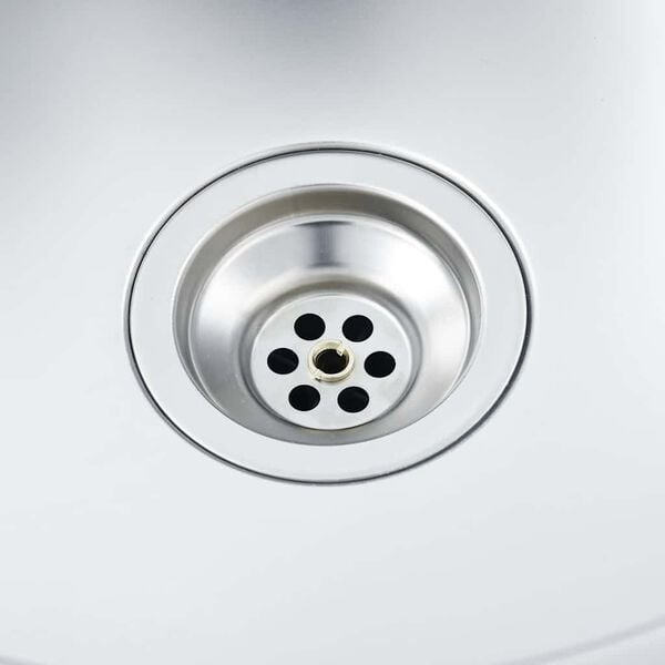 RVS Gootsteen 60x50cm + Afvoerset - 42% Korting!