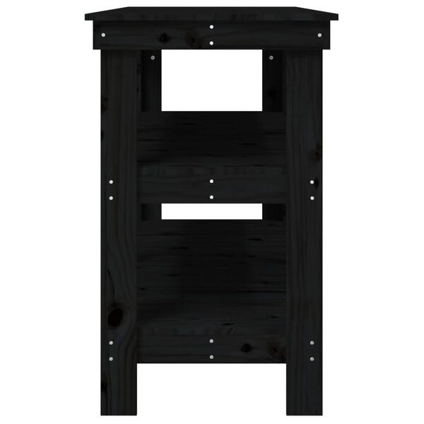Werkbank Grenenhout Zwart 142cm - 55% Korting! (Beschadigd)