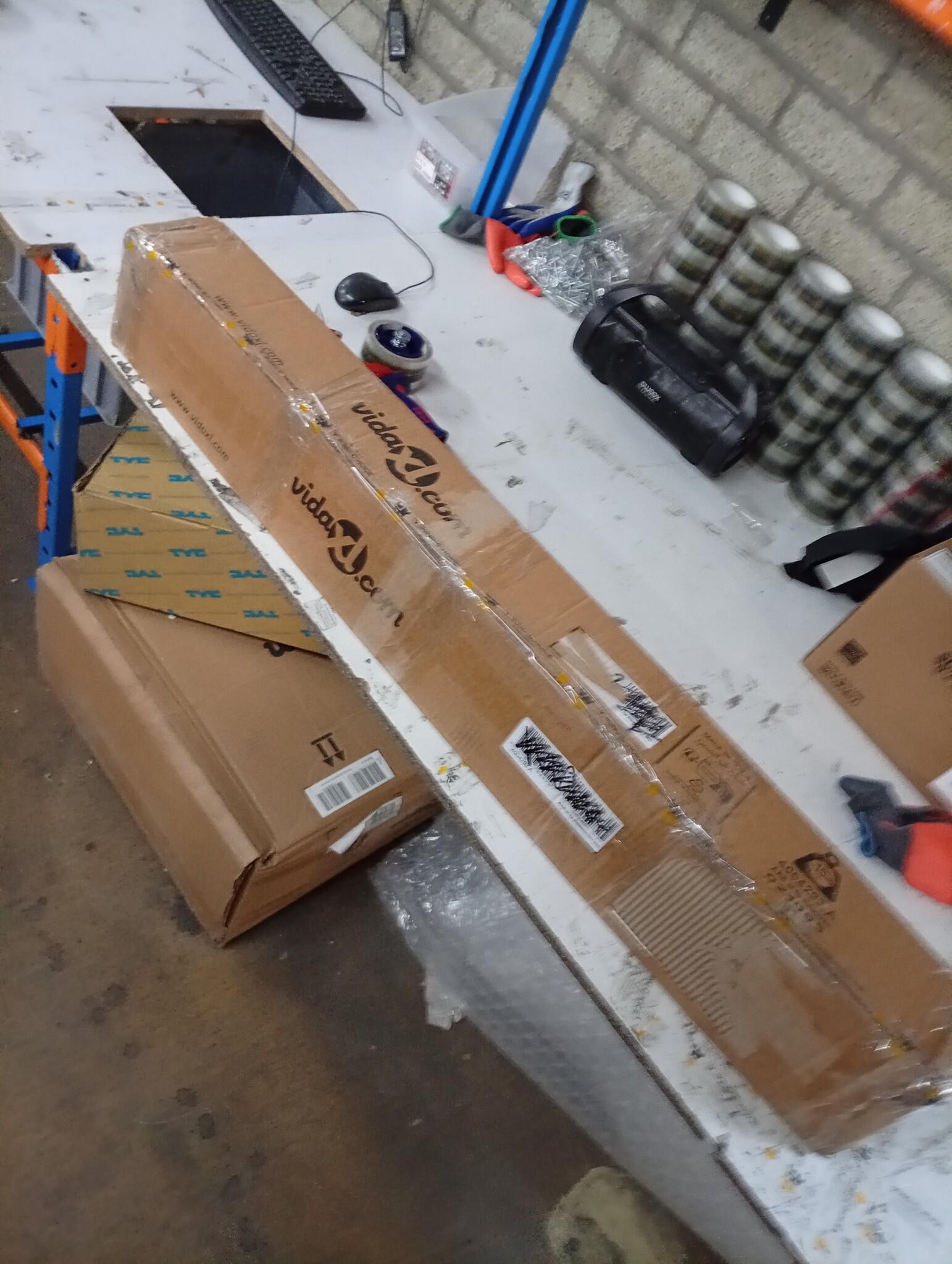 VidaXL Uittrekbaar Windscherm 117x300cm Antraciet - Retourdeal!