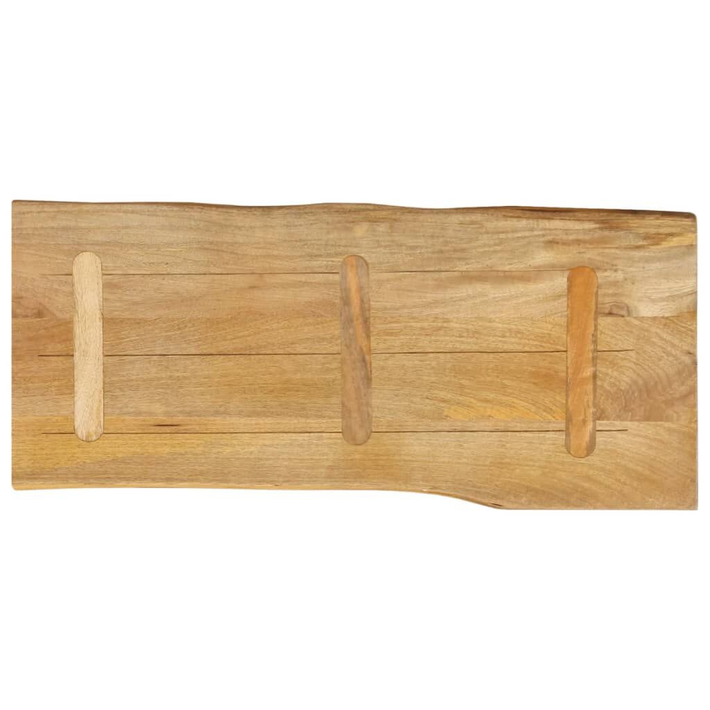 Massief Mangohouten Tafelblad 90x40 cm - Natuurlijke Rand
