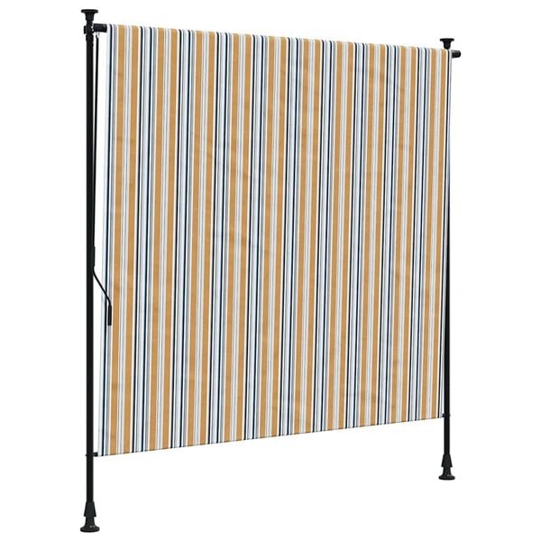 vidaXL Rolgordijn Buiten 200x270 Geel/Wit -41% Korting!