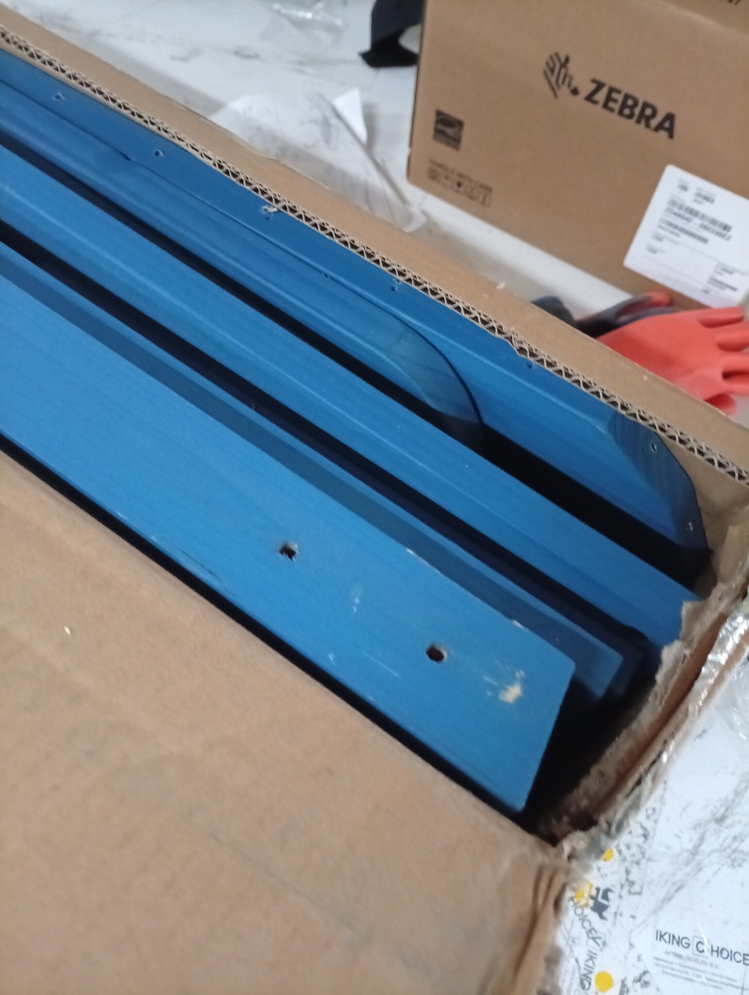 Adirondack Stoel + Voetenbank Blauw -55% Korting! Krasje