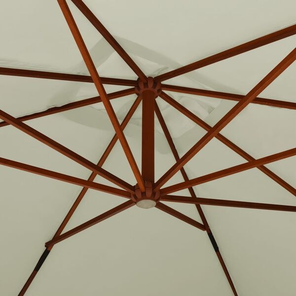 Zweefparasol 400x300 cm Zandwit - Retourdeal!