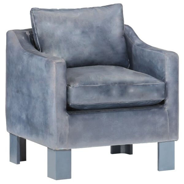 Lederen Kuipstoel Grijs - 35% Korting! Comfort & Stijl