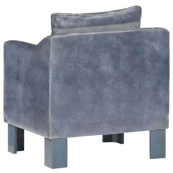 Lederen Kuipstoel Grijs - 35% Korting! Comfort & Stijl
