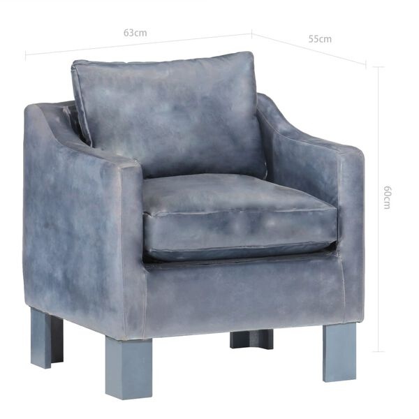 Lederen Kuipstoel Grijs - 35% Korting! Comfort & Stijl