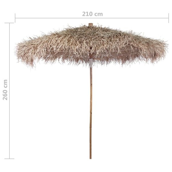 VidaXL Bamboe Parasol Bananenblad - 210cm - Retourdeal!