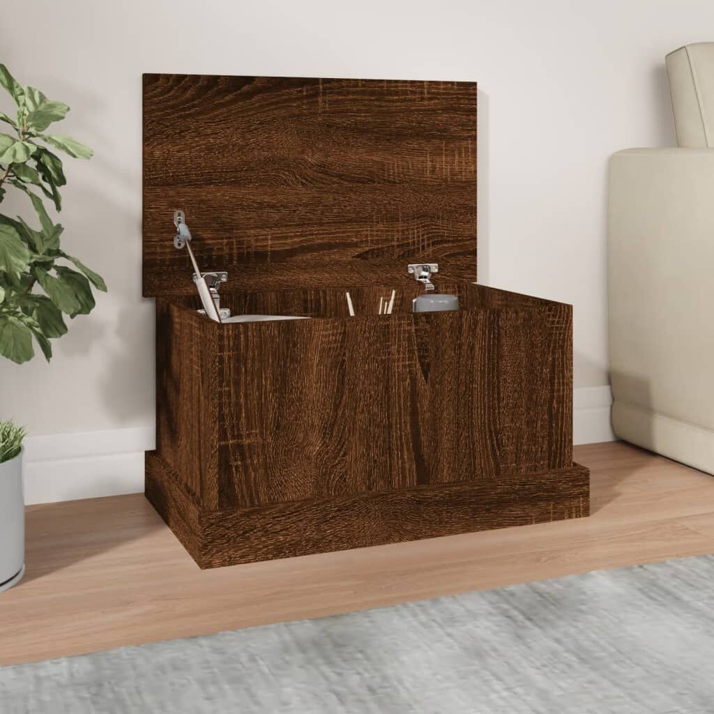vidaXL Opbergbox Bruin Eiken 50x30x28cm - 55% Korting!
