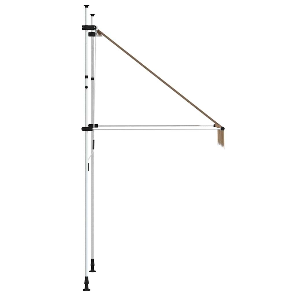 vidaXL Handmatige Luifel 100cm Geel/Blauw - Retourdeal!