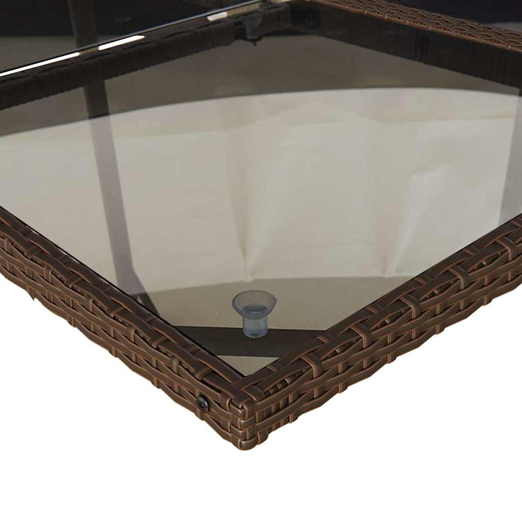 Tuinset 5-delig Bruin Rattan met Kussens - 64% Korting!