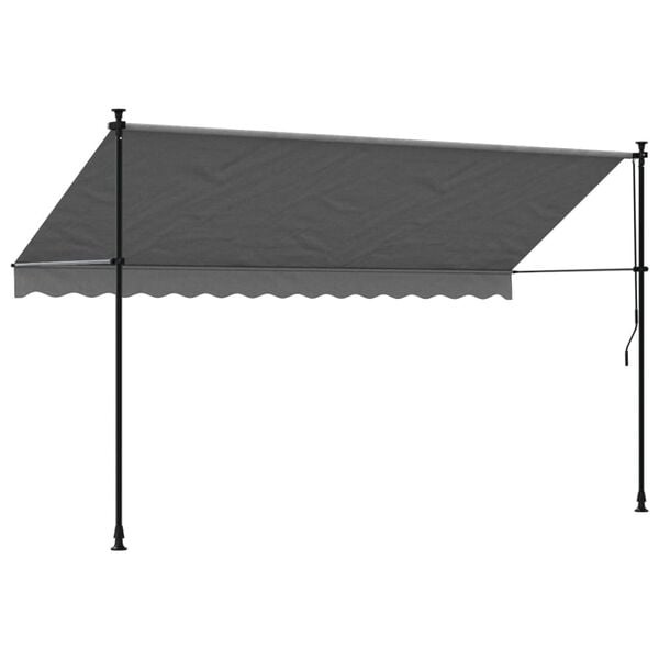VidaXL Uittrekbare Luifel 350x150cm Antraciet - Zo Goed Als Nieuw!