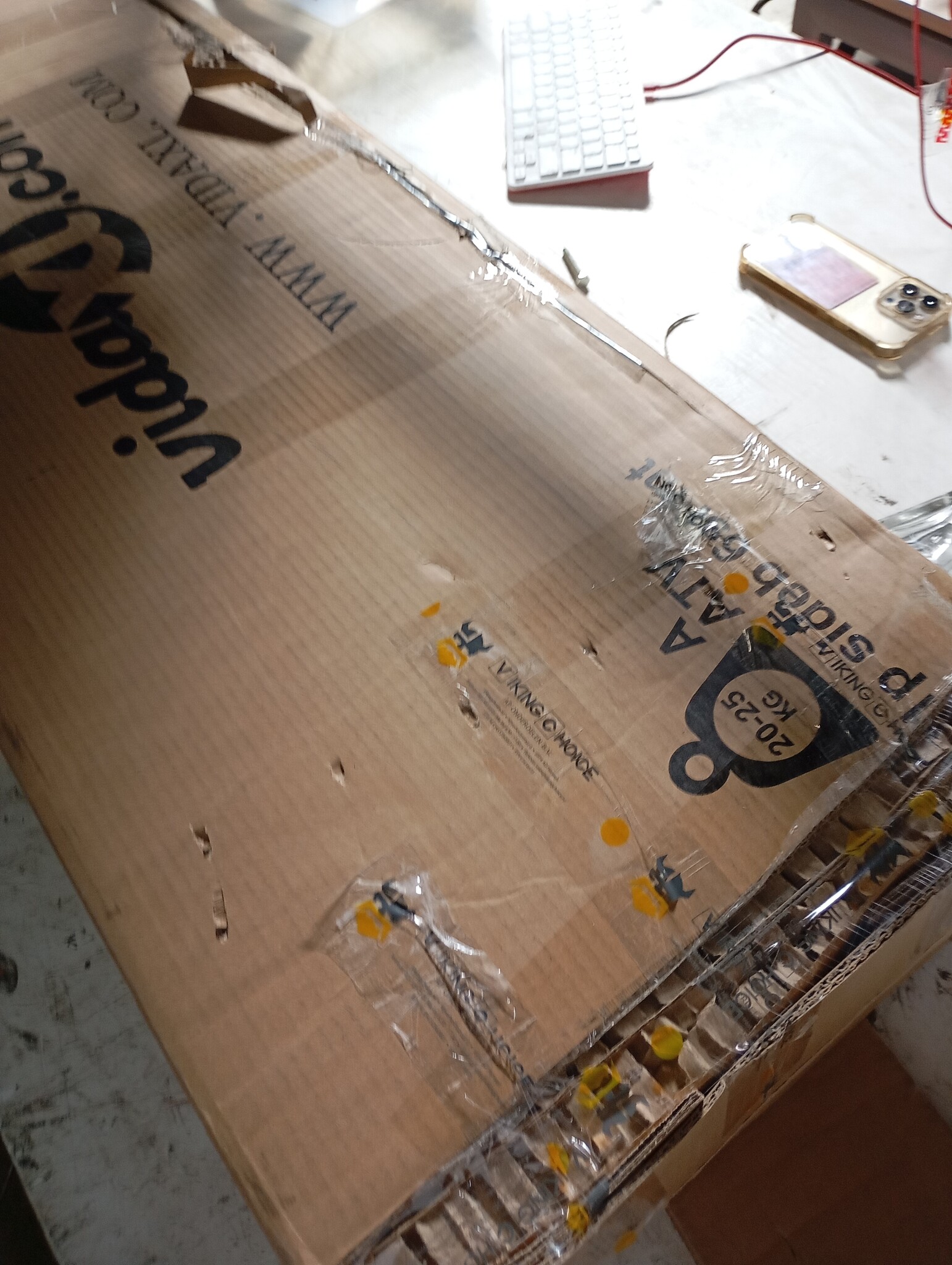 vidaXL Dressoir Hoogglans Wit 103,5cm - Retourdeal!